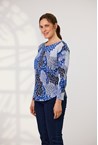 ELLA TOP - multi blue